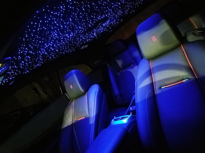 Starlight Headliner Twinkle Roof and Color Change Stars for Rolls Royce Wraith
