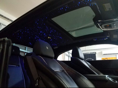 Starlight Headliner Twinkle Roof Rolls Royce Wraith with Moonroof