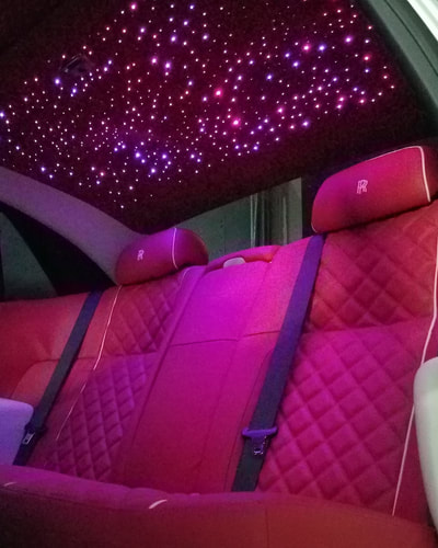 Starlight HQ Rolls Royce Ghost Starlight Headliner with Twinkle Effect and Color Change